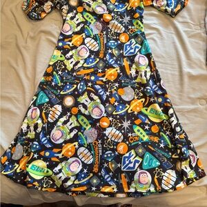 LuLaRoe Multicolor Cosmic Print Dress